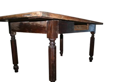 Tavolo rustico con due cassetti